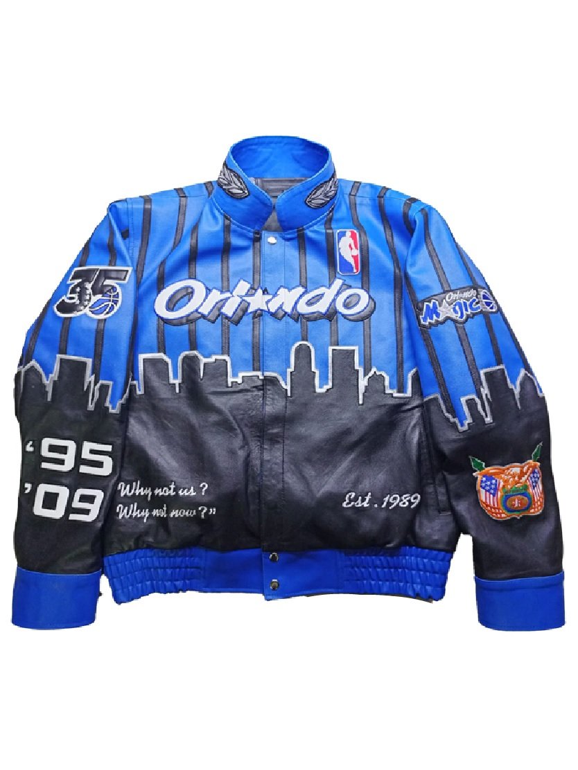 Orlando Magic x Jeff Hamilton NBA Blue Varsity Jacket