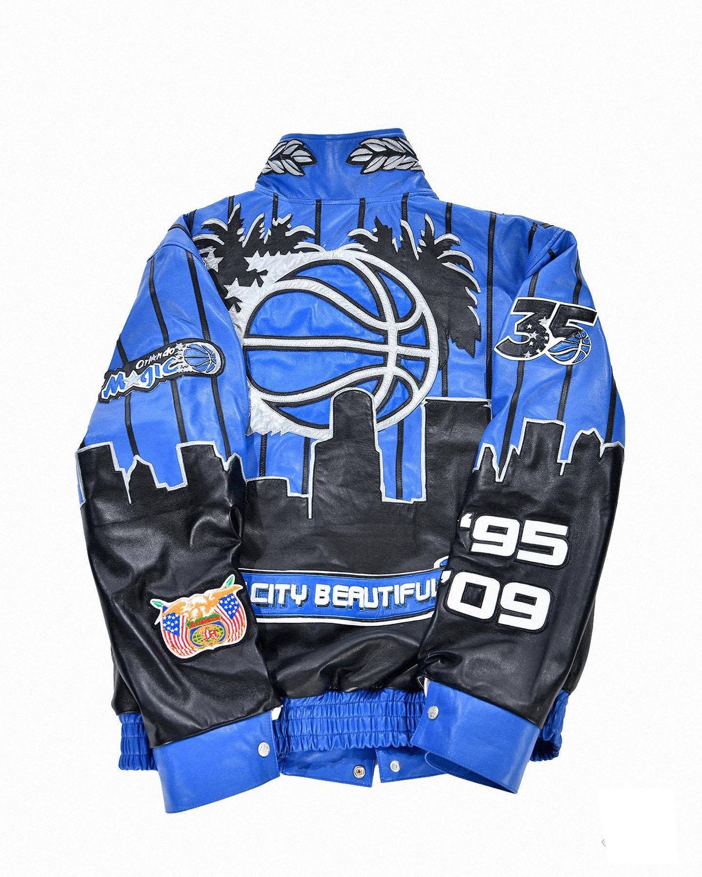 Orlando Magic x Jeff Hamilton NBA Blue Varsity Jacket