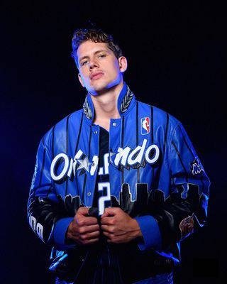 Orlando Magic x Jeff Hamilton NBA Blue Varsity Jacket
