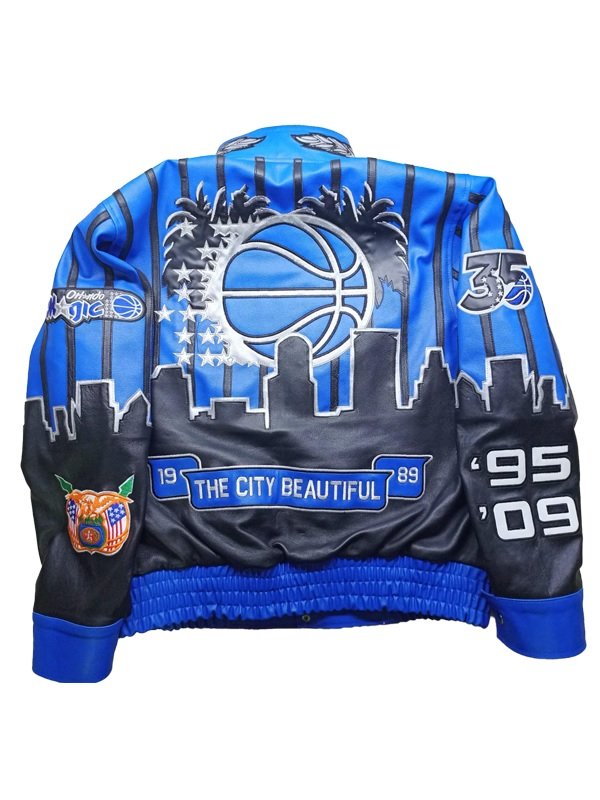 Orlando Magic x Jeff Hamilton NBA Blue Varsity Jacket