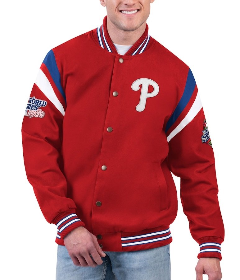 Philadelphia Phillies 2x World Series Champions Full-Snap Jacket