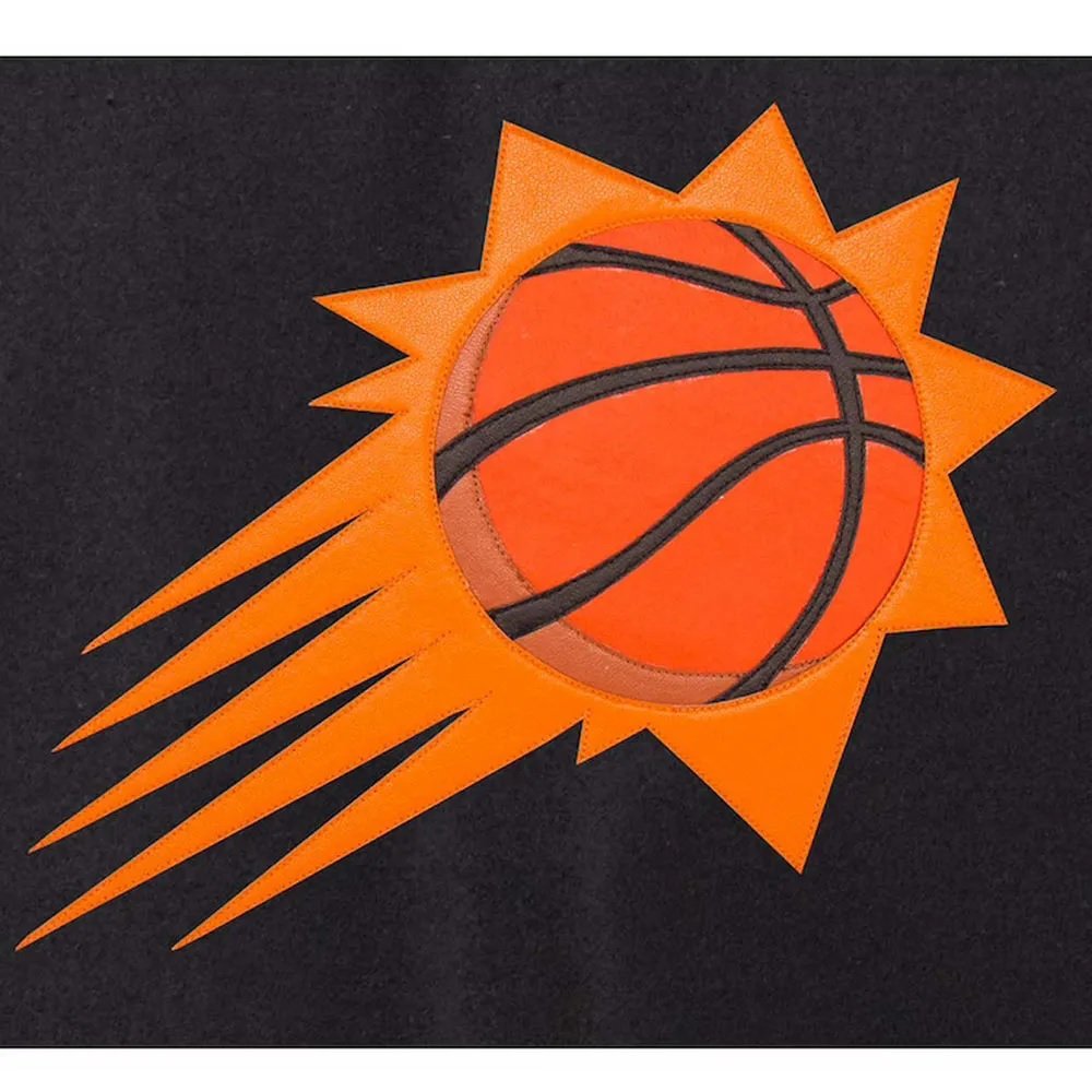 Phoenix Suns Black and White Varsity Jacket