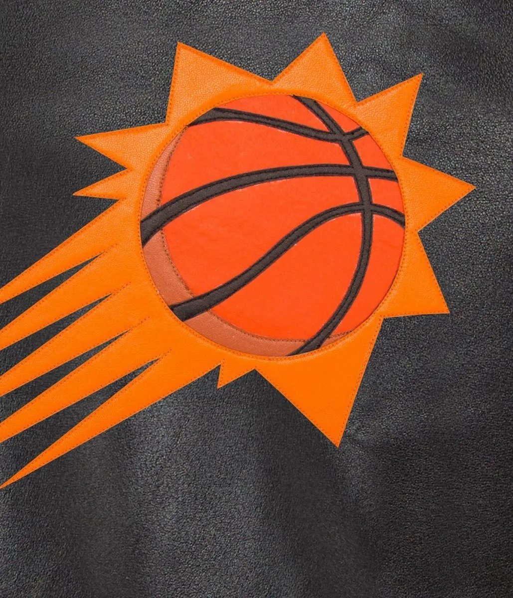 Varsity Phoenix Suns Black Leather Jacket