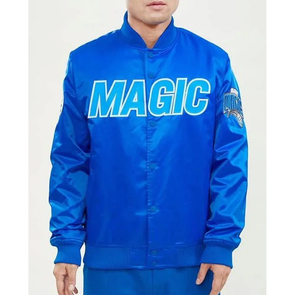 Wordmark Orlando Magic Royal Satin Jacket