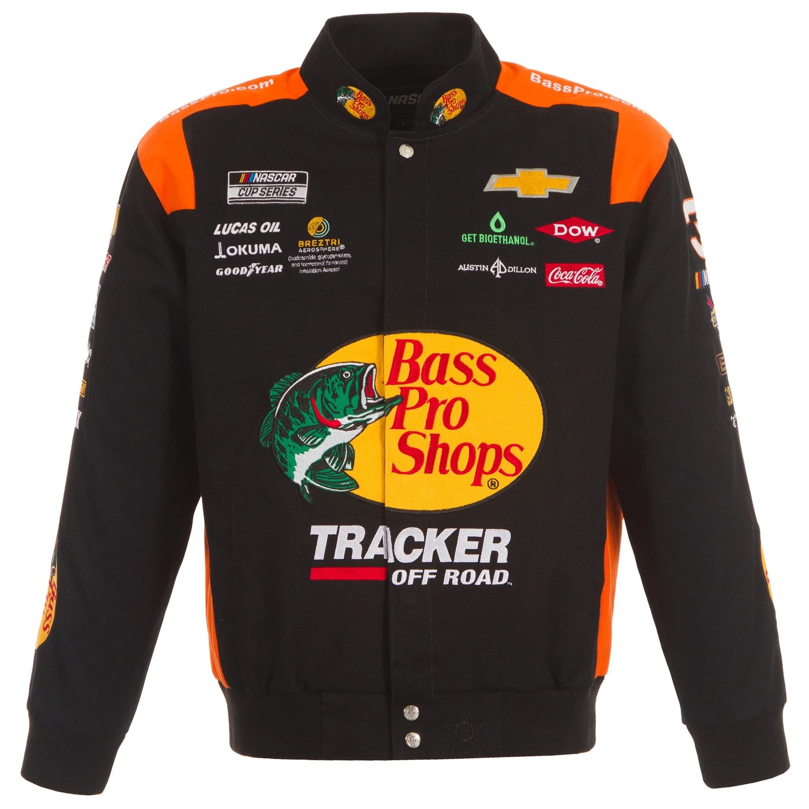 2024 Austin Dillon NASCAR Bass Pro Shops Full-Snap Jacket