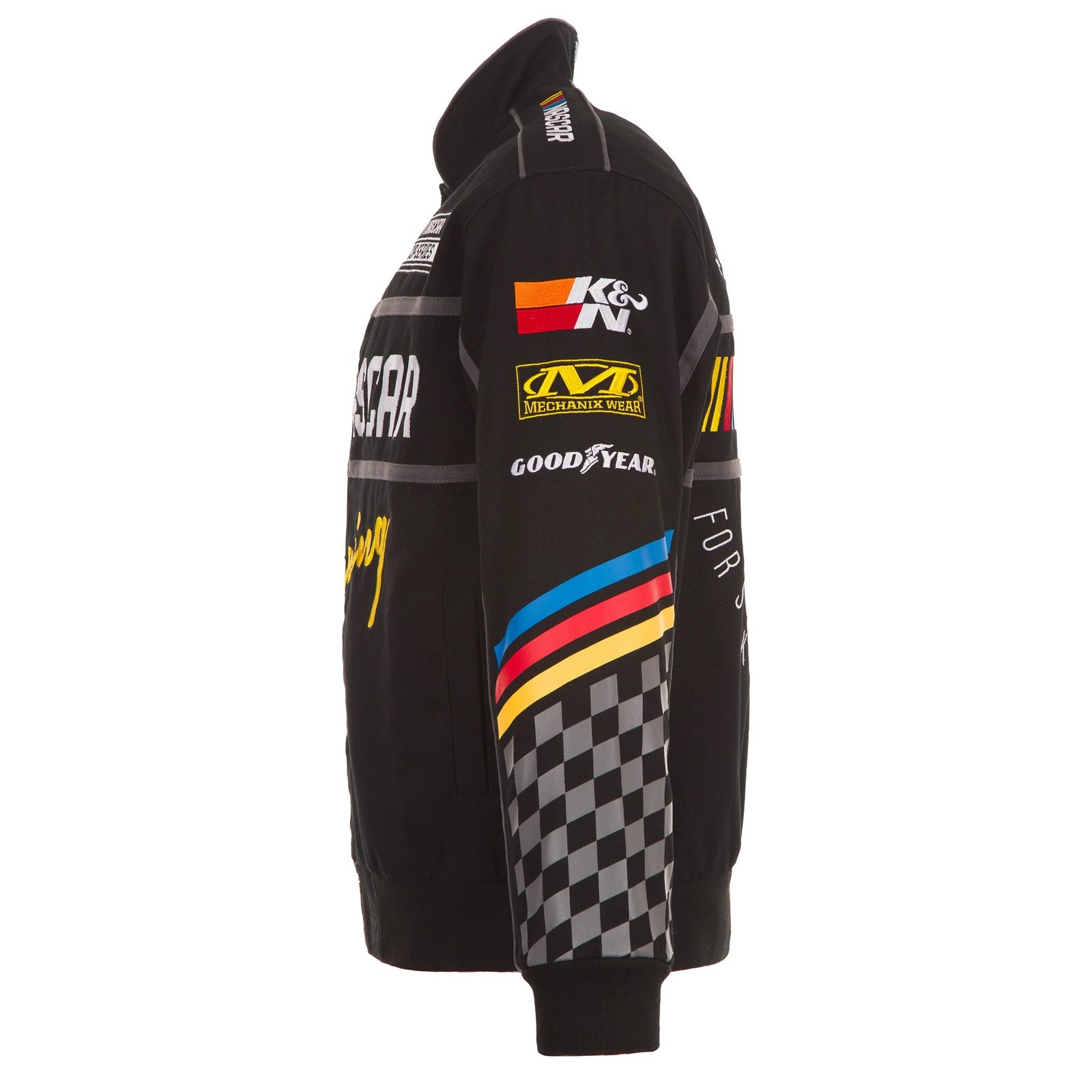 2024 Nascar Black Full-Snap Jacket