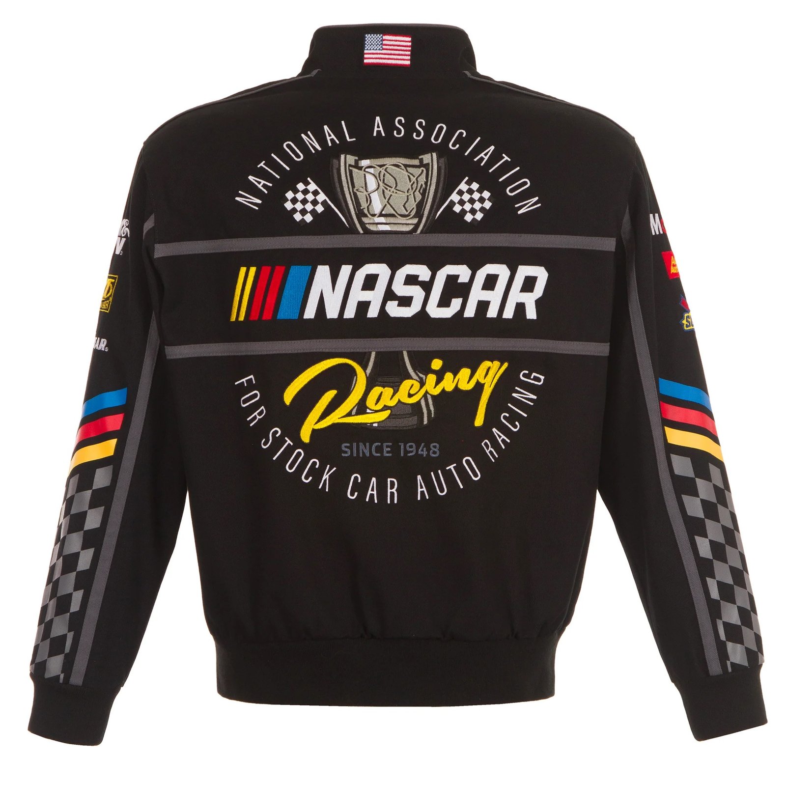 2024 Nascar Black Full-Snap Jacket