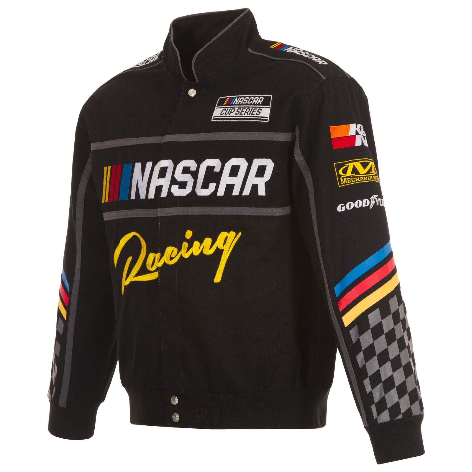 2024 Nascar Black Full-Snap Jacket