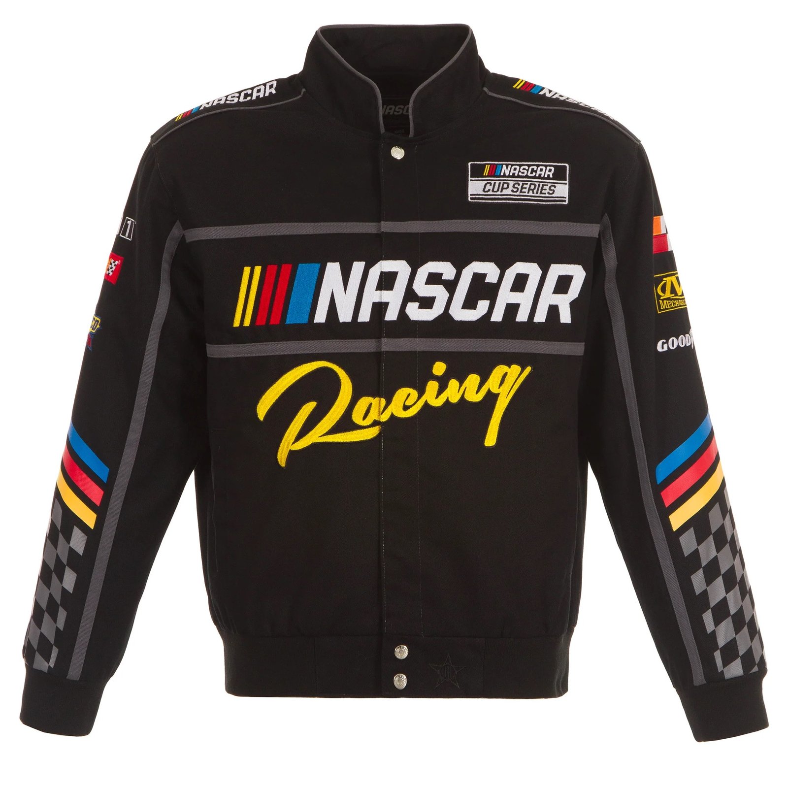 2024 Nascar Black Full-Snap Jacket