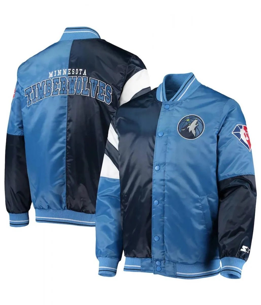 75th Anniversary Minnesota Timberwolves Leader Color Block Jacket