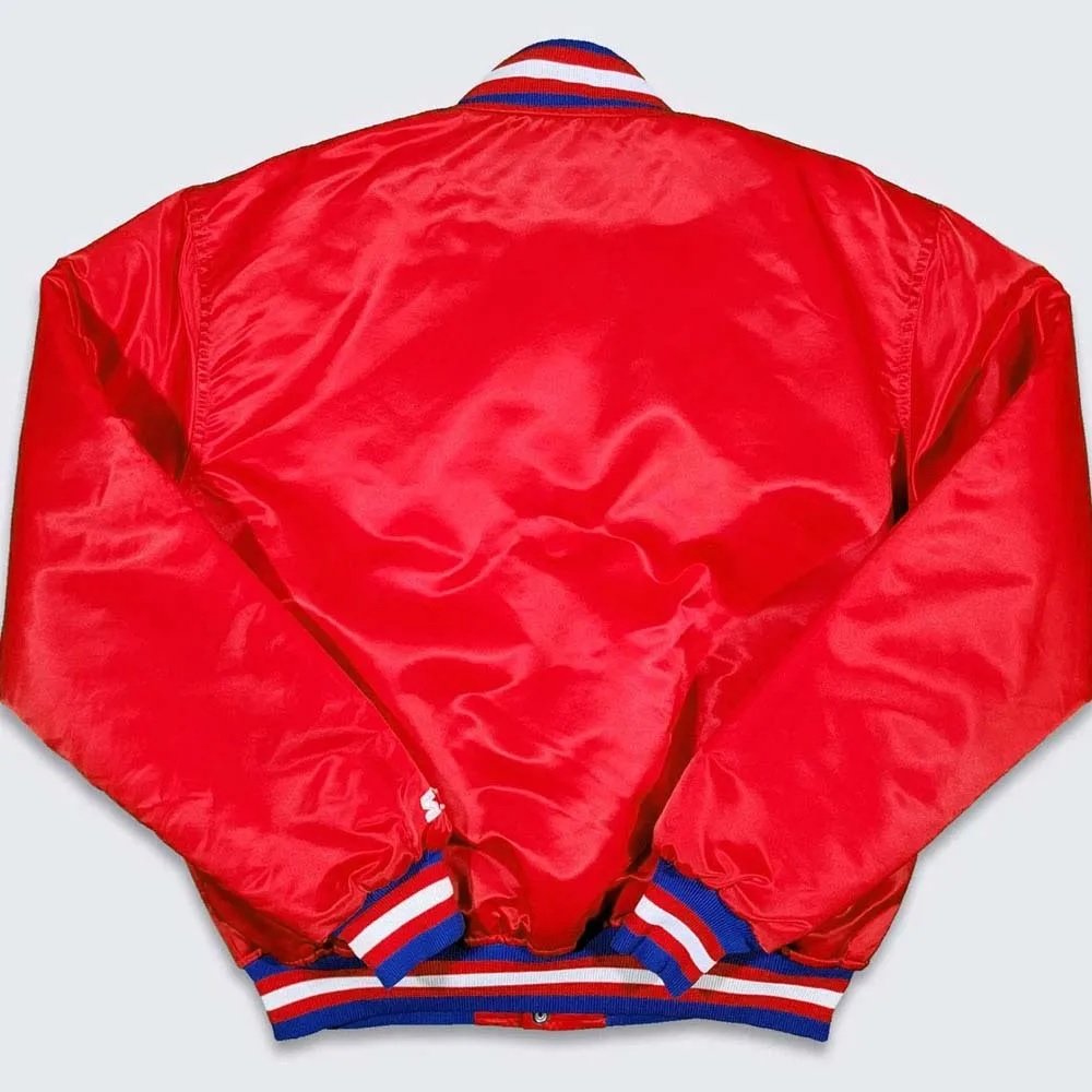 76ers Philadelphia Sixers Vintage Red Jacket