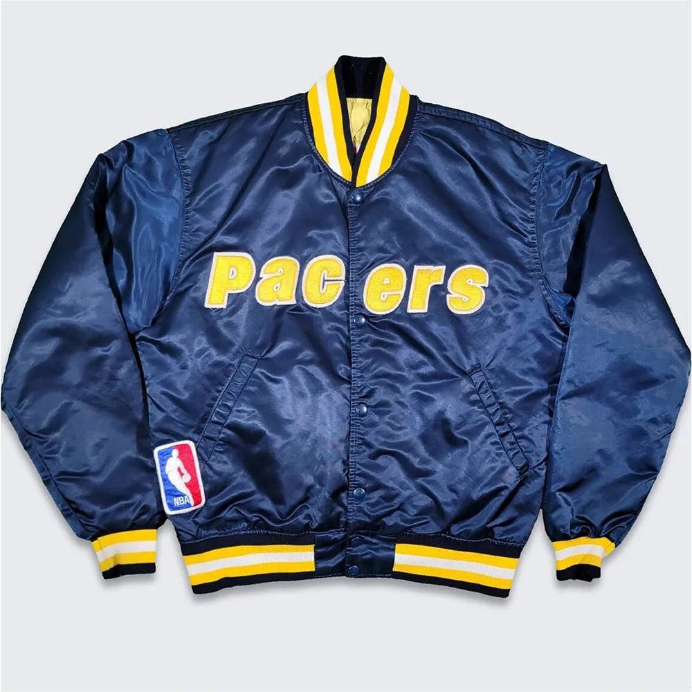 80’s Indiana Pacers Navy Bomber Jacket