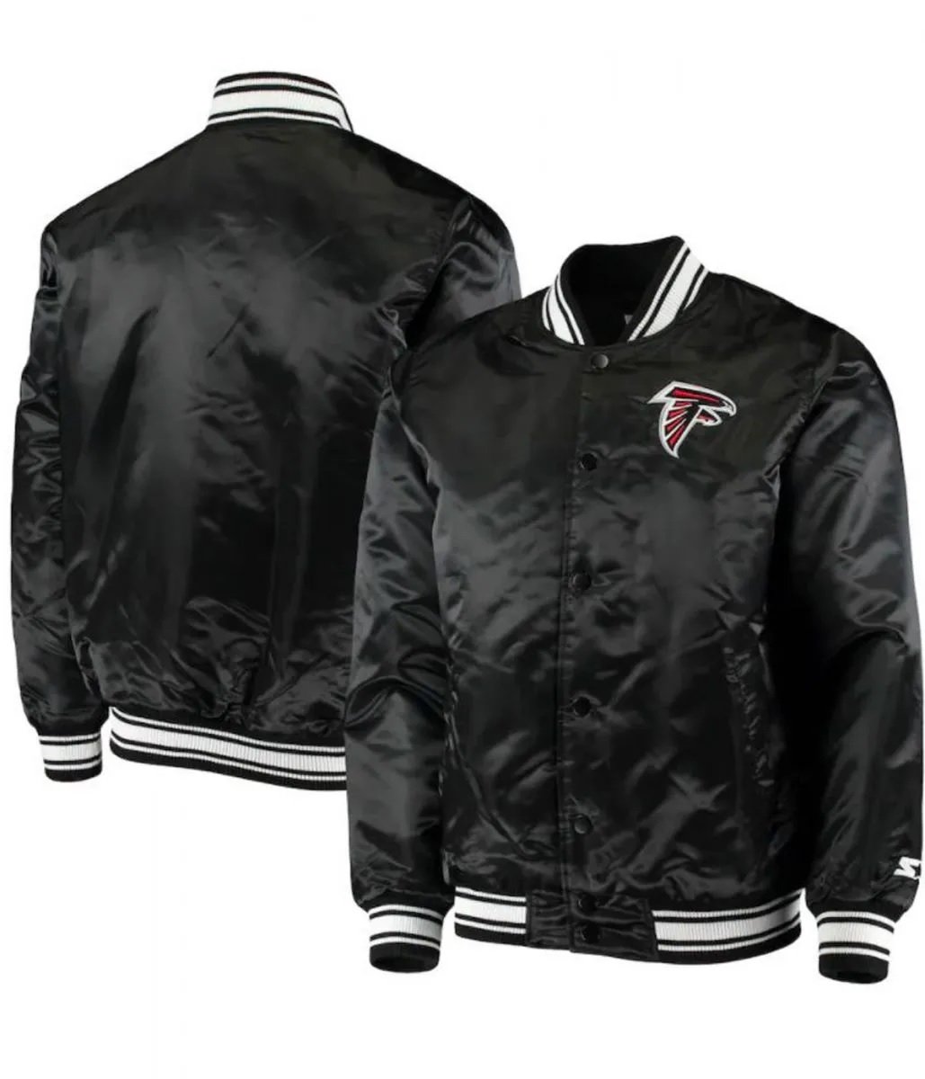 Atlanta Falcons Satin Black Starter Jacket
