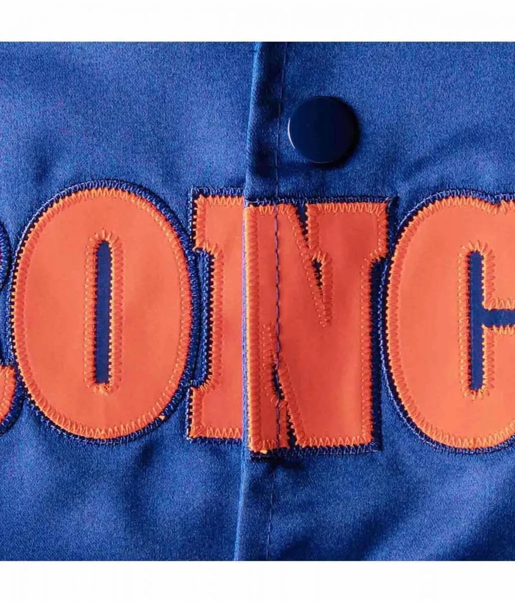 Bomber Denver Broncos Royal Blue Satin Jacket
