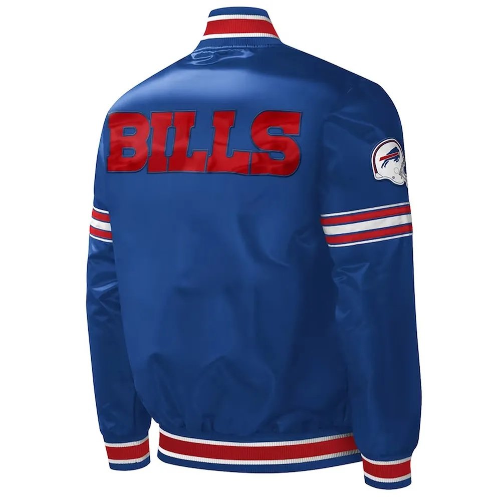 Buffalo Bills Midfield Royal Satin Jacket