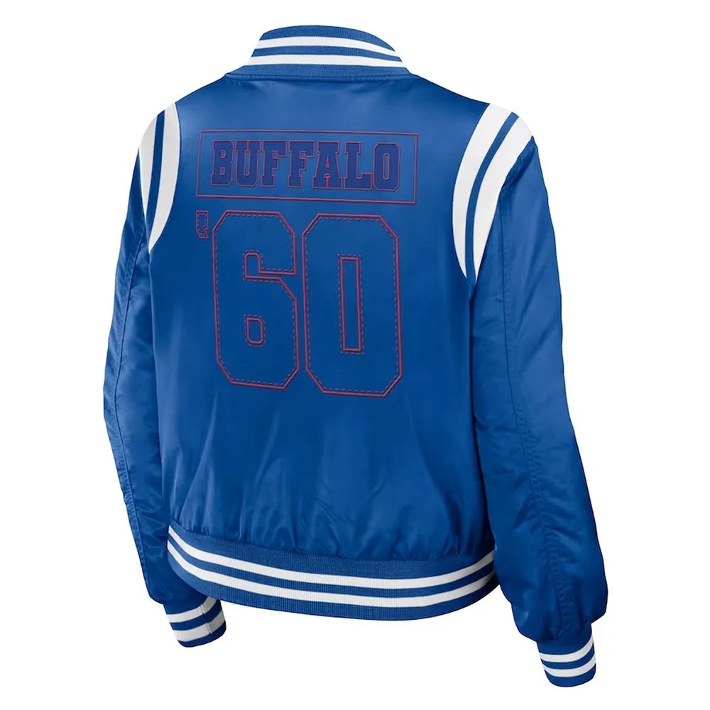 Buffalo Bills Royal Bomber Full-Zip Jacket