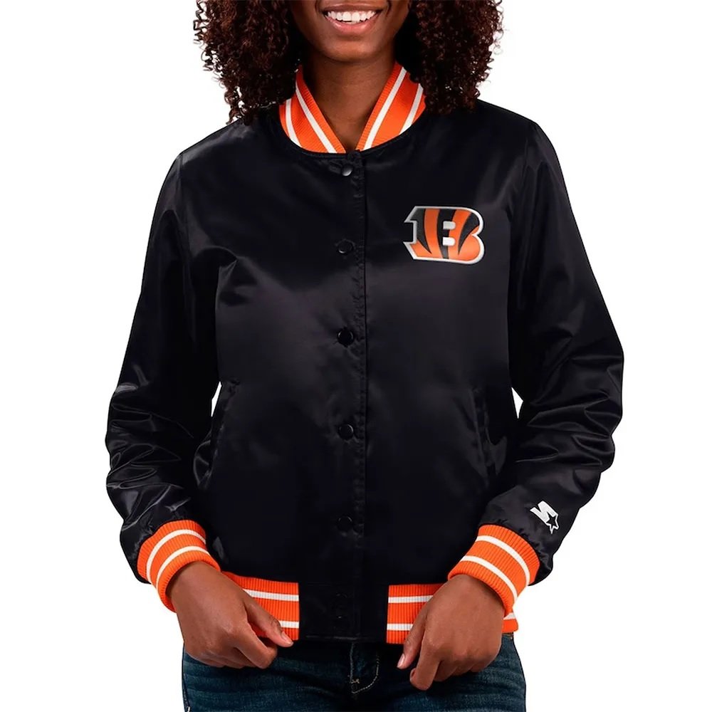 Cincinnati Bengals Full Count Black Satin Jacket