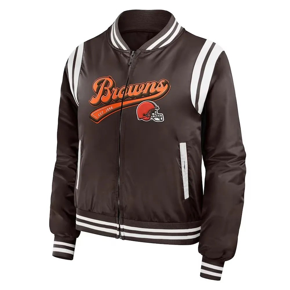 Cleveland Browns Bomber Full-Zip Jacket