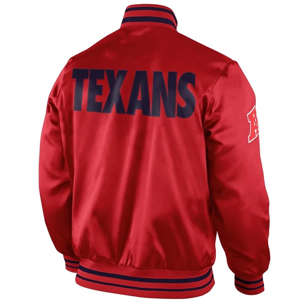 Houston Texans Start Again Red Satin Jacket