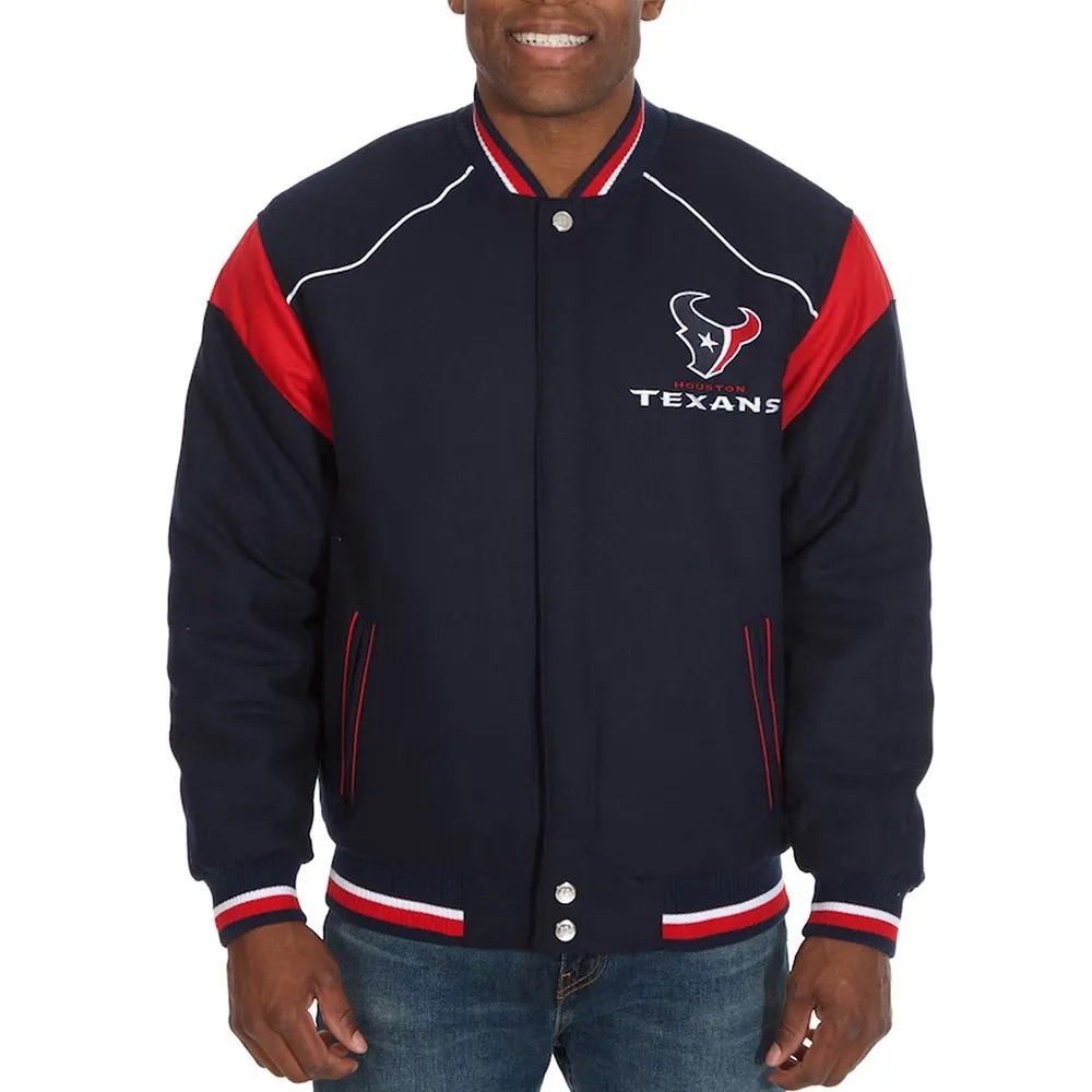 Houston Texans Teddy Embroidered Varsity Wool Jacket