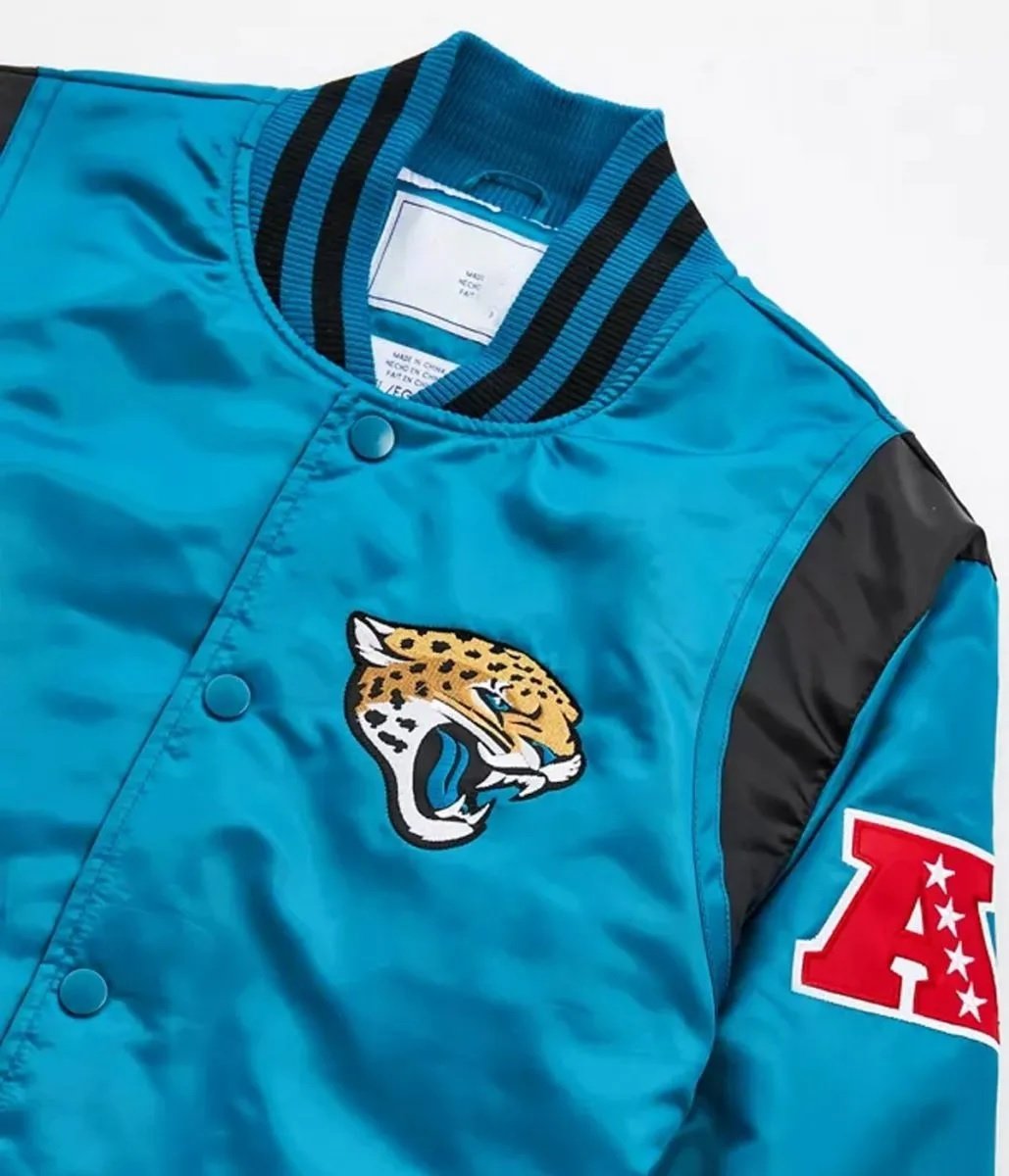 Jacksonville Jaguars Blue Satin Jacket