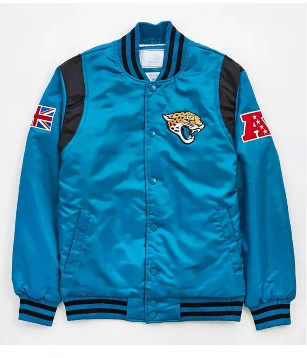 Jacksonville Jaguars Blue Satin Jacket