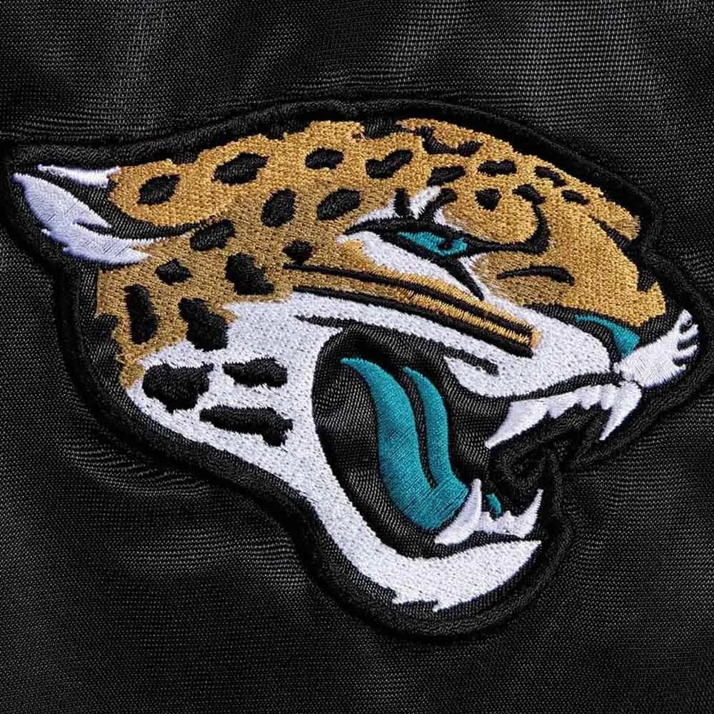 Jacksonville Jaguars Teal and Black Satin Jacket