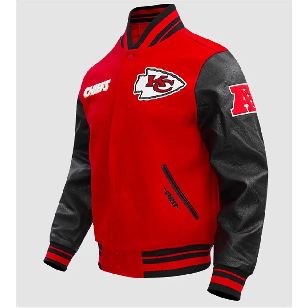 Kansas City Chiefs Retro Classic Rib Varsity Jacket