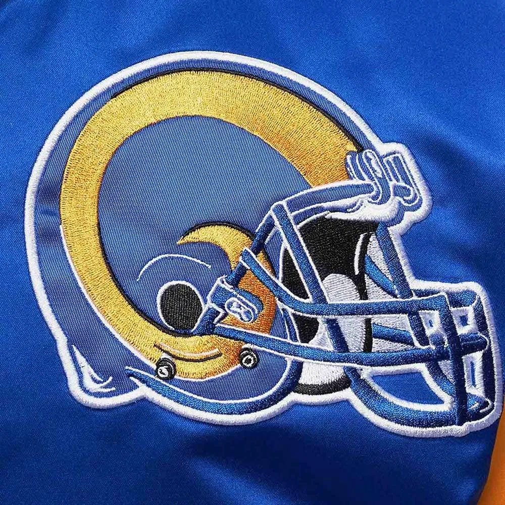LA Rams Heavyweight Royal Satin Jacket