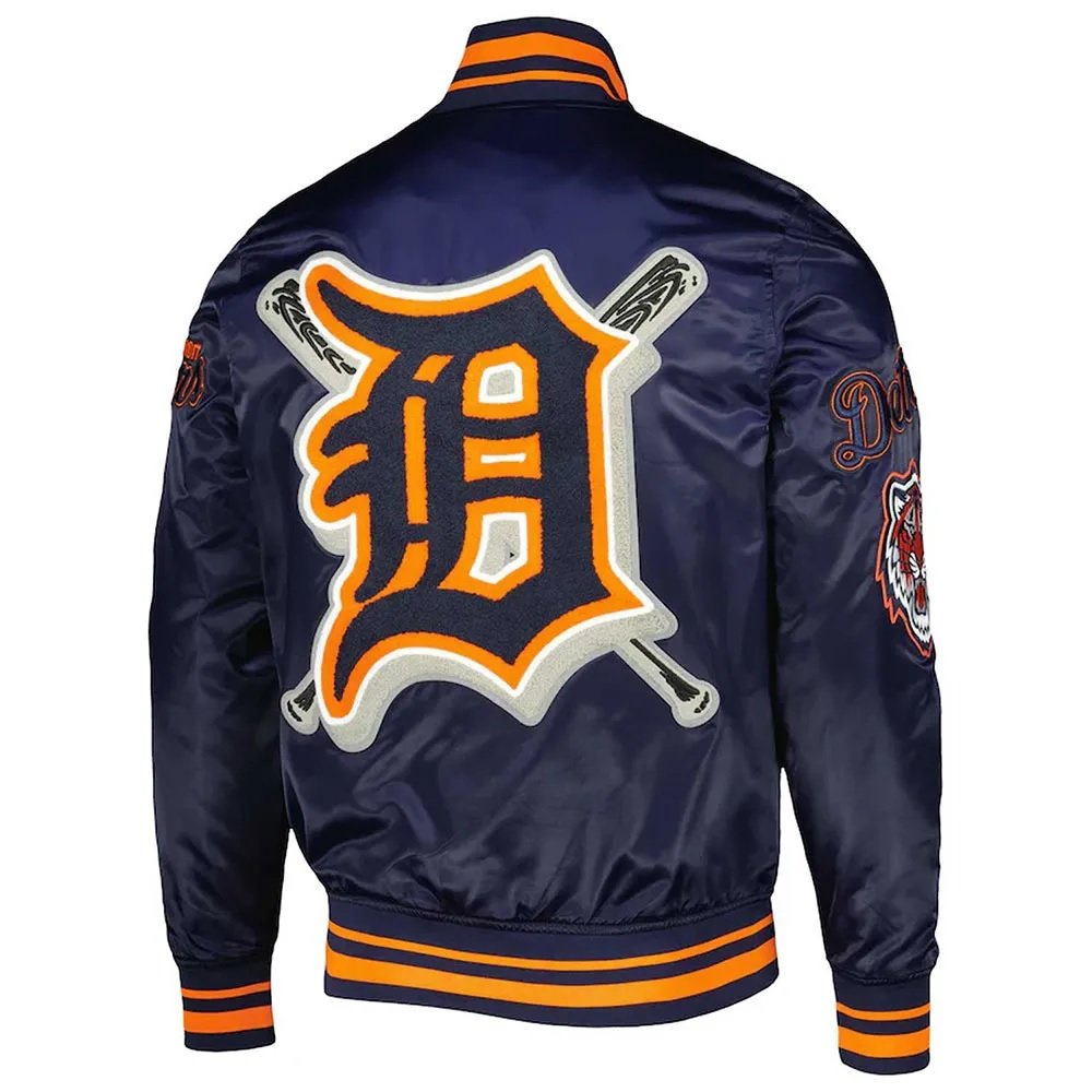 Detroit Tigers Mash Up Satin Jacket