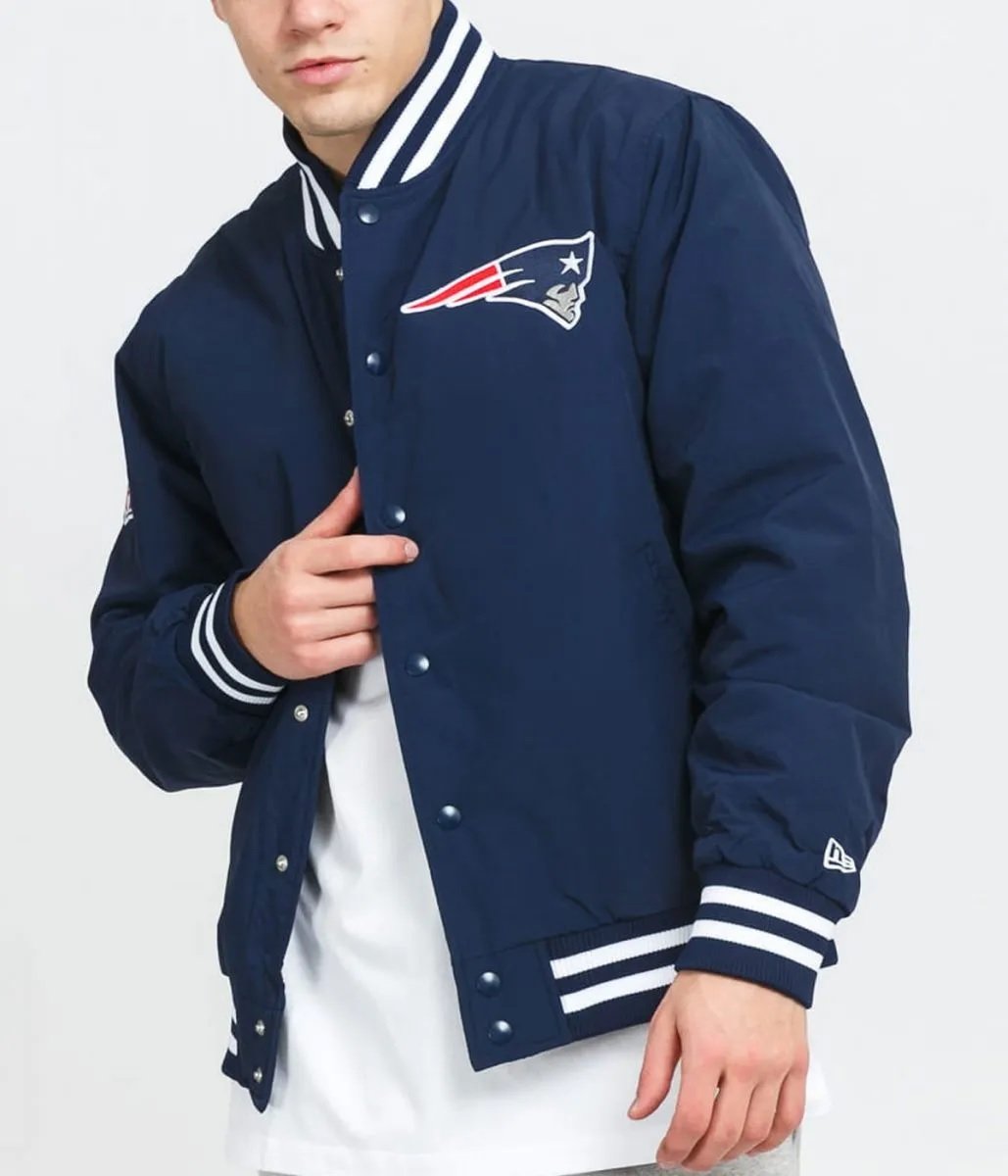New England Patriots Bomber Blue Jacket