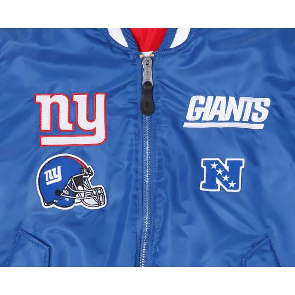 New York Giants Bomber MA-1 Jacket