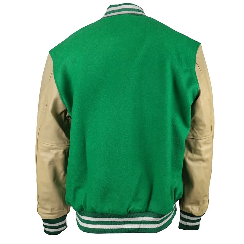 New York Jets Varsity Green and Beige Jacket