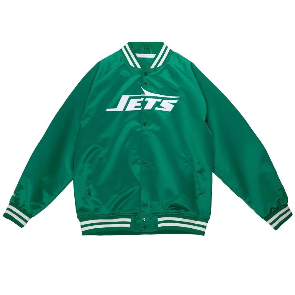 New York Jets White Satin Jacket