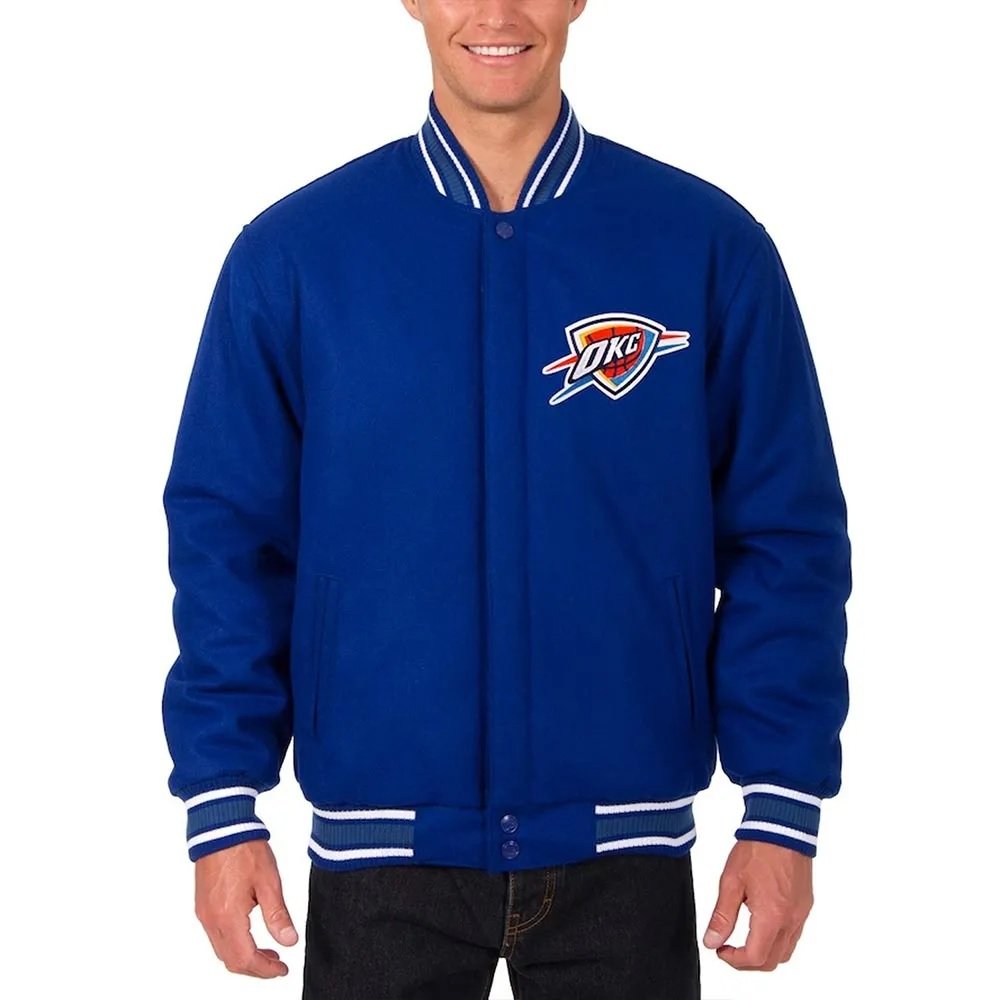 Oklahoma City Thunder Varsity Royal Blue Wool Jacket