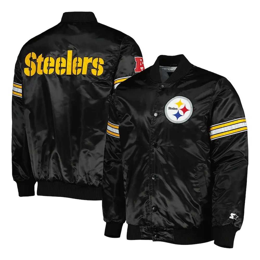 Pittsburgh Steelers Pick and Roll Satin Jacket