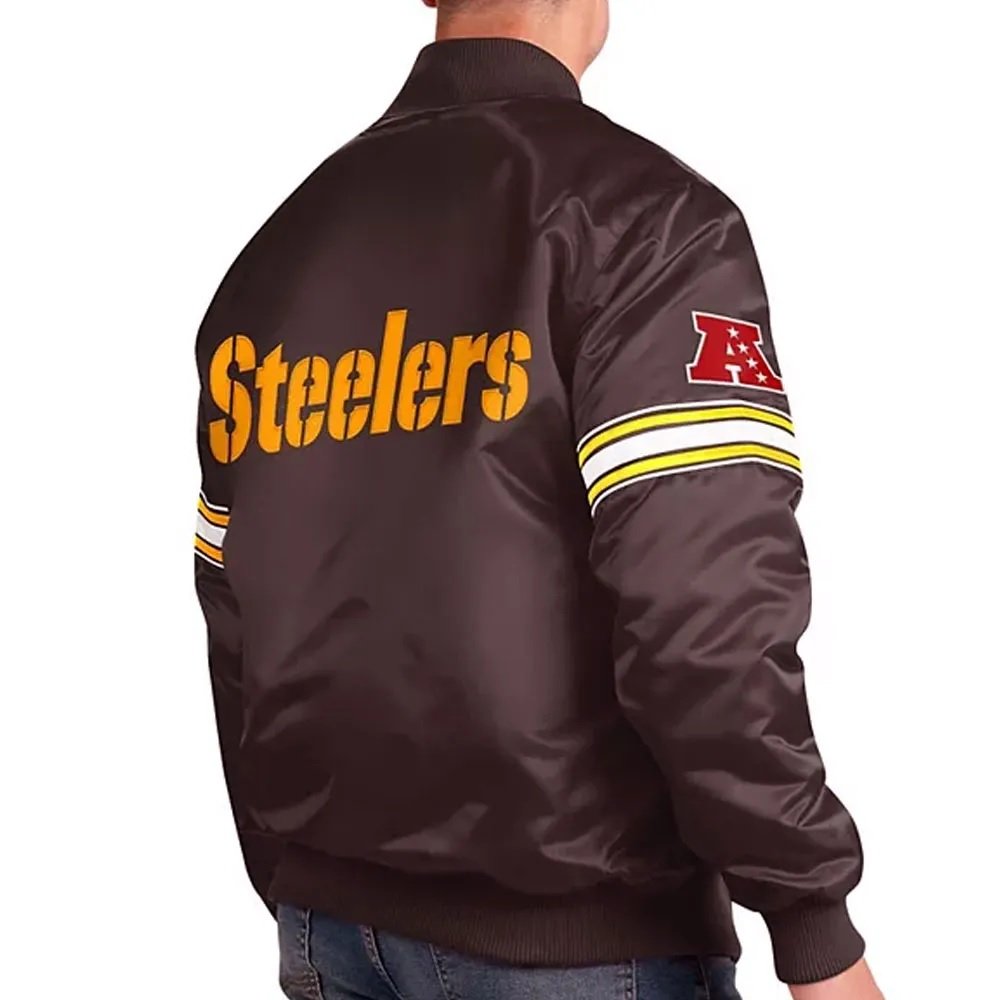 Pittsburgh Steelers Pick and Roll Satin Jacket