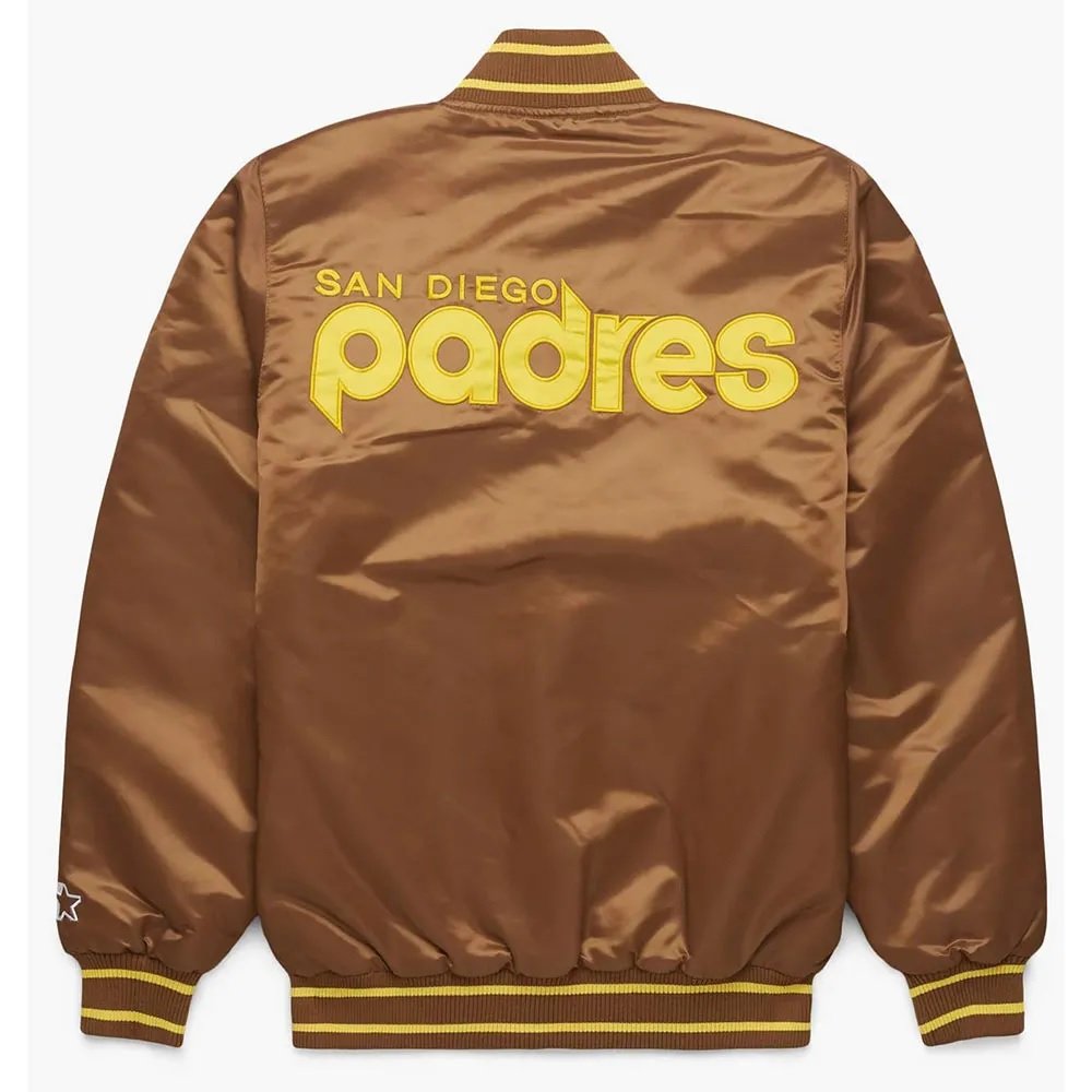 San Diego Padres Brown Bomber Jacket