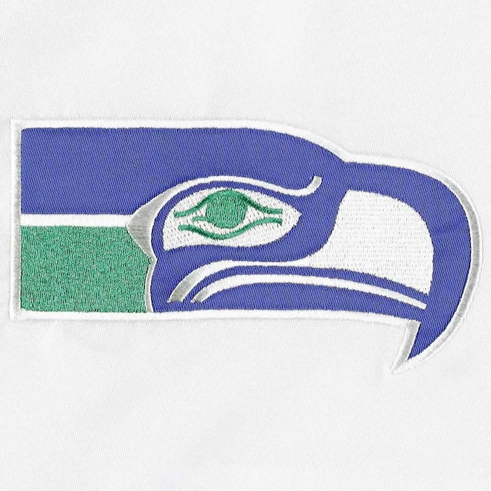Seattle Seahawks The Power Forward White Satin Jacket