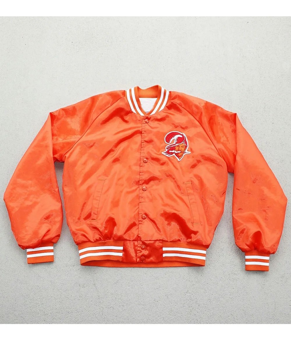 Tampa Bay Buccaneers Bomber Satin Jacket