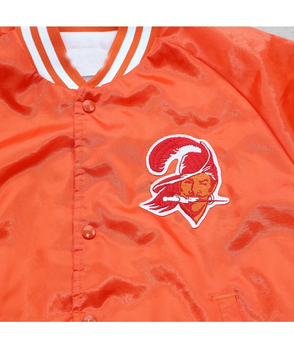 Tampa Bay Buccaneers Bomber Satin Jacket