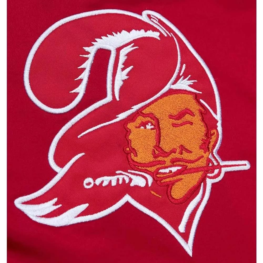 Tampa Bay Buccaneers Heavyweight Red Satin Jacket