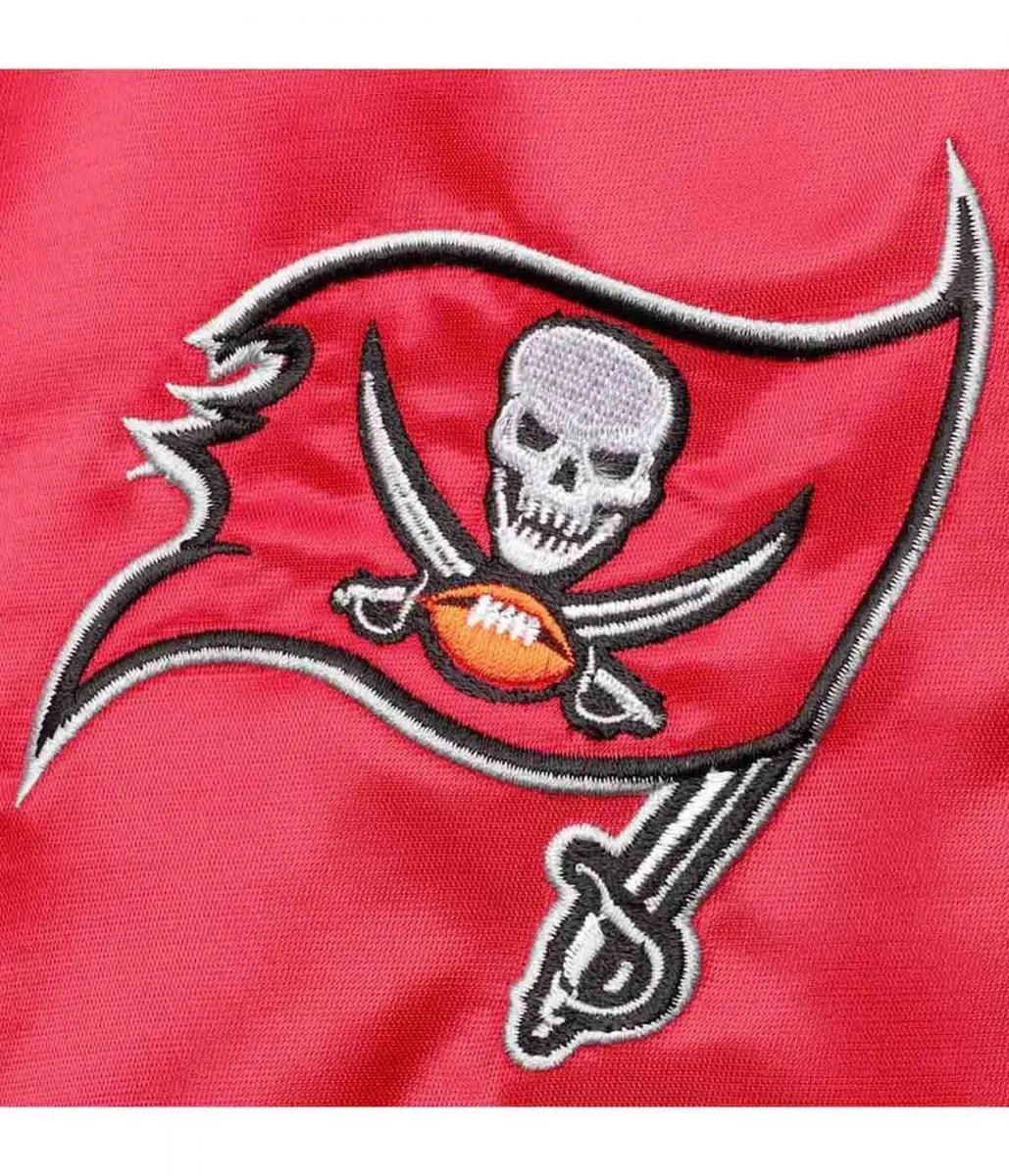 Tampa Bay Buccaneers Red and Black Full-Snap Jacket