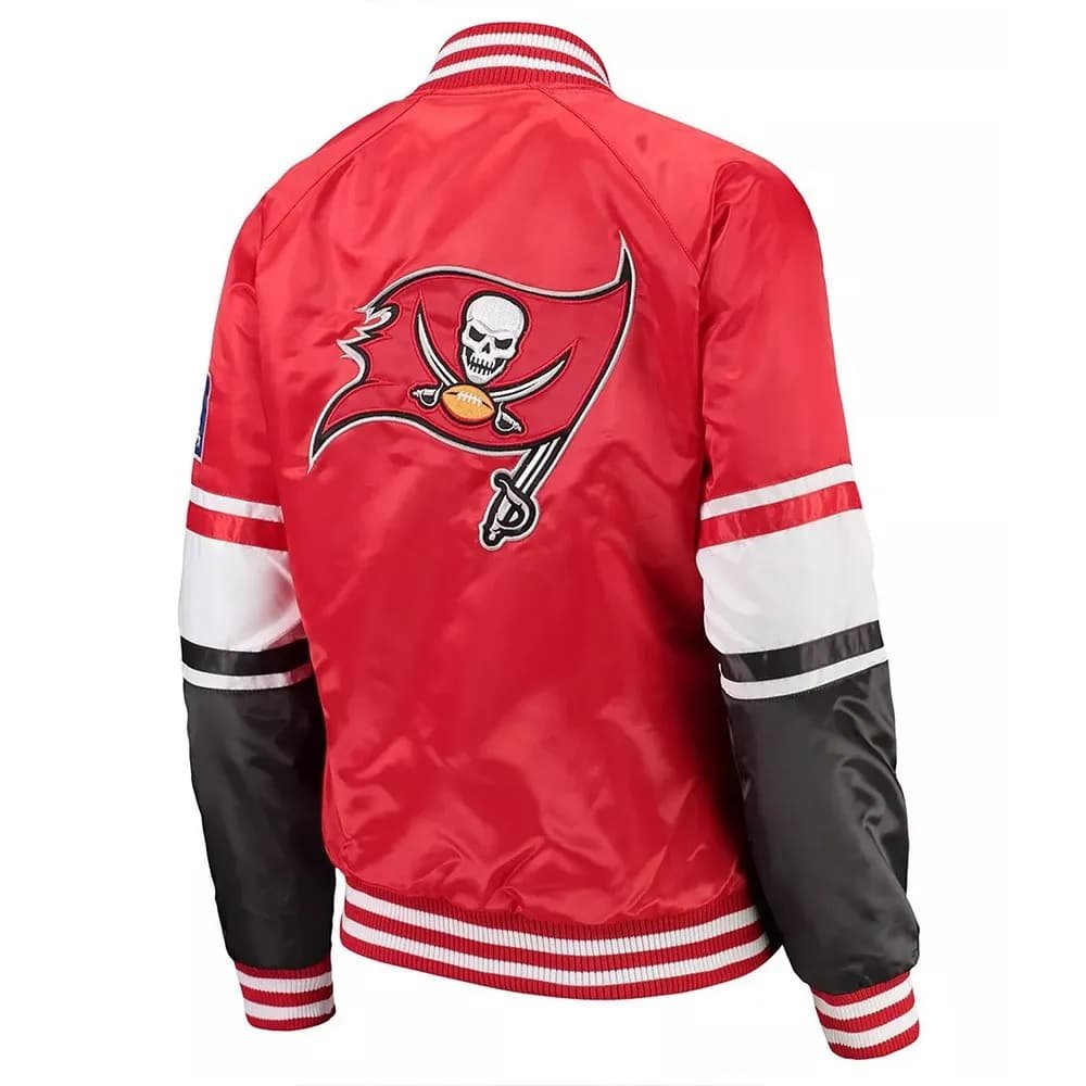 Tampa Bay Buccaneers Victory Cheer Satin Red Jacket