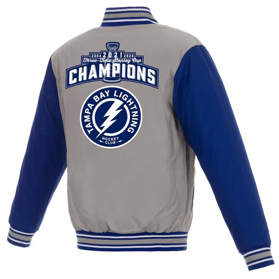 Tampa Bay Lightning 3-Time Stanley Cup Champions Jacket