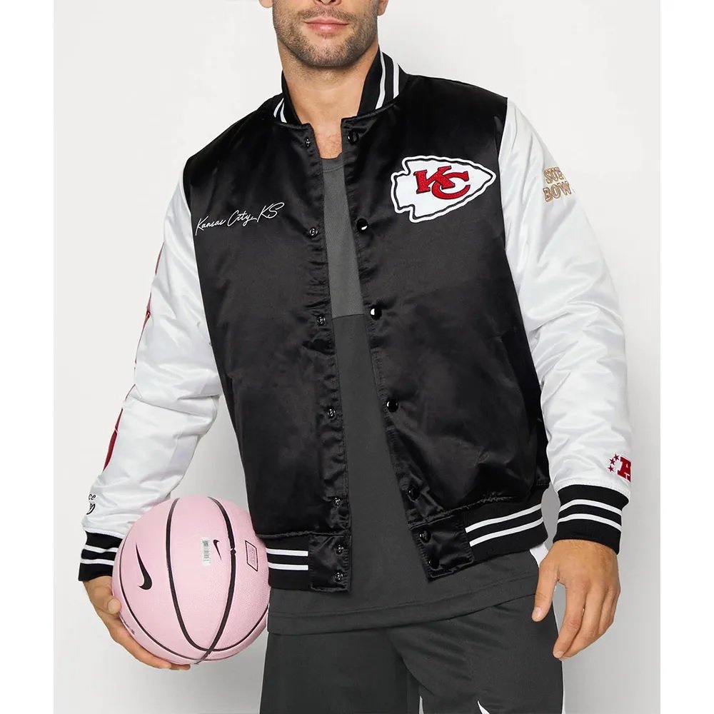 Team Origins Kansas City Chiefs Varsity Satin Jacket