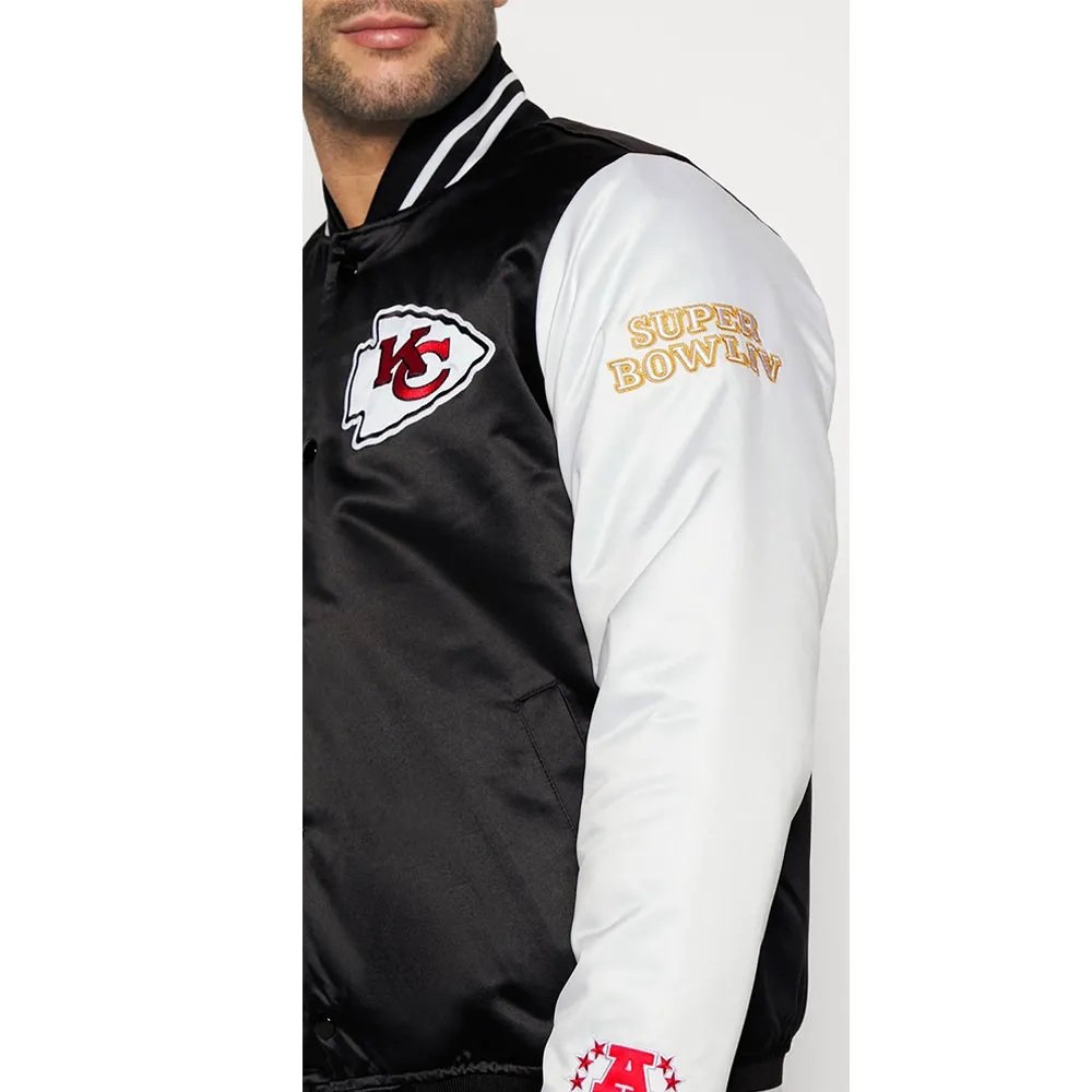 Team Origins Kansas City Chiefs Varsity Satin Jacket