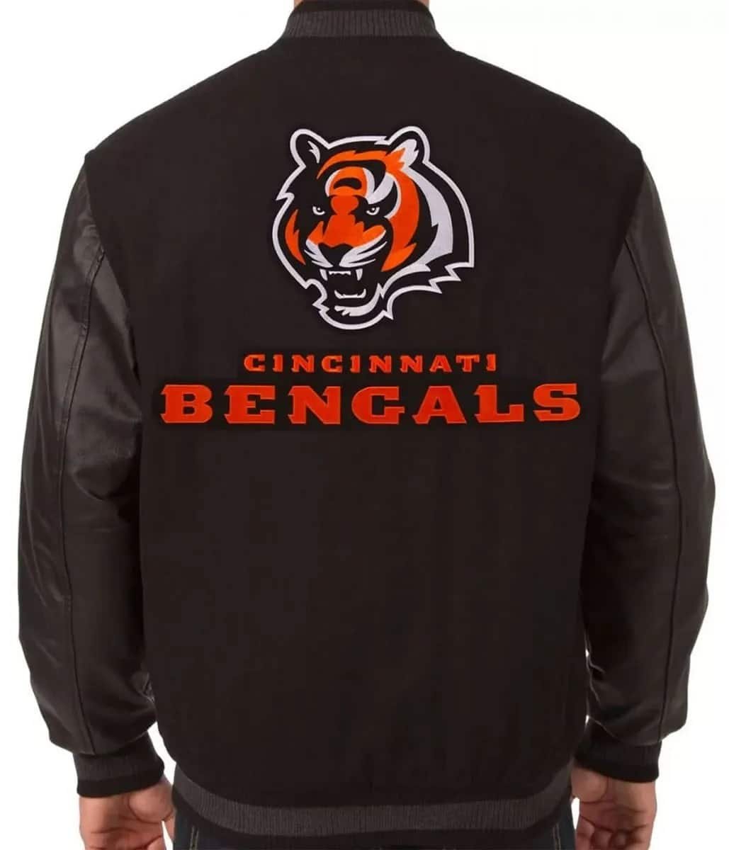 Varsity Cincinnati Bengals Black Jacket