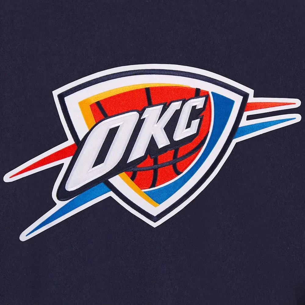 Varsity Oklahoma City Thunder Navy Wool Jacket