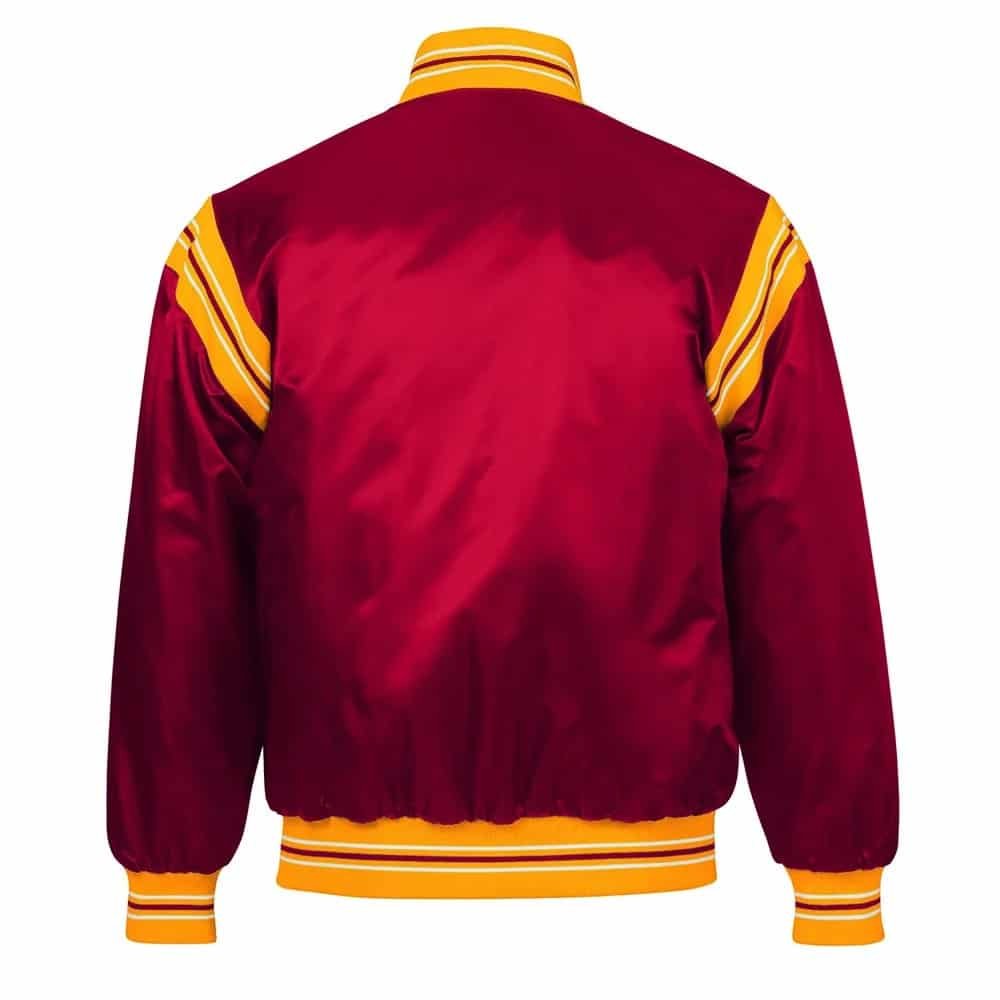 Washington Redskins Burgundy Satin Jacket